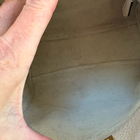 Mulberry iris beige gold top handle 2 way Purse handbag satchel - Picture 13 of 15